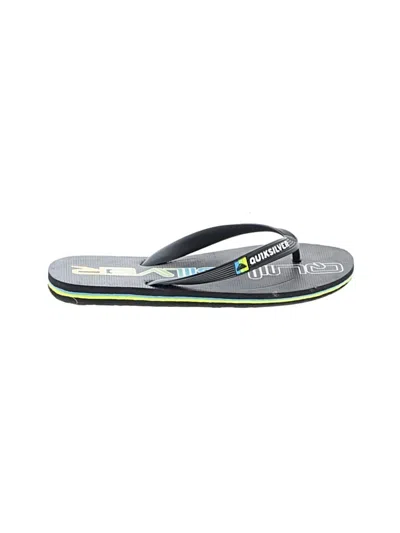 Pre-owned Quiksilver Flip Flops In Black