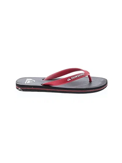 Pre-owned Quiksilver Flip Flops In Black