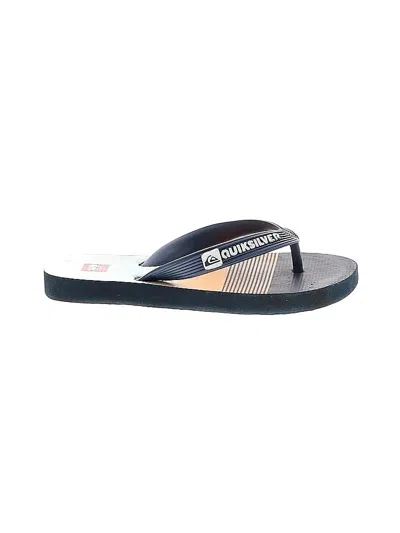 Pre-owned Quiksilver Kids' Flip Flops In Blue