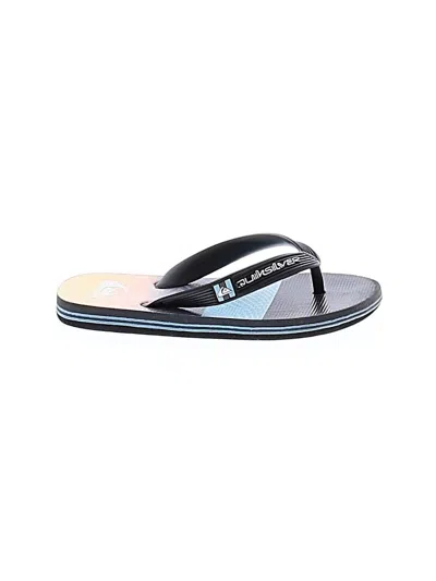 Pre-owned Quiksilver Kids' Flip Flops In Blue