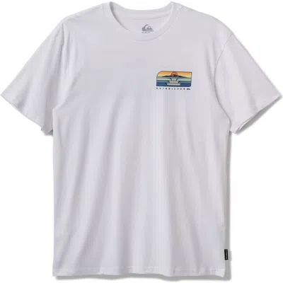 Quiksilver Frames Cotton Graphic T-shirt In White