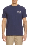 Quiksilver Free Bird Modern Graphic T-shirt In Navy Heather