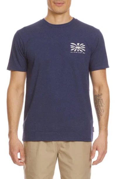 Quiksilver Free Bird Modern Graphic T-shirt In Navy Heather