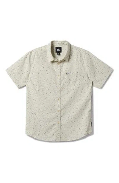 QUIKSILVER QUIKSILVER FREEDOM MINI CLASSIC SHORT SLEEVE BUTTON-UP SHIRT