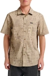 Quiksilver Men's Makaha Classic Short Sleeve Shirt In Brown