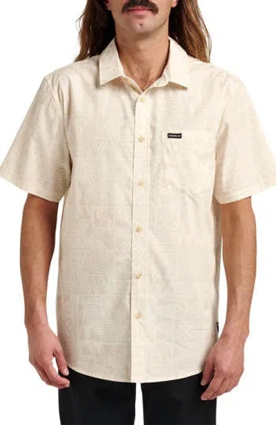 Quiksilver Men's Makaha Classic Short Sleeve Shirt In Neutral