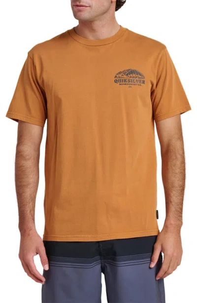 Quiksilver Going Left Graphic T-shirt In Brown