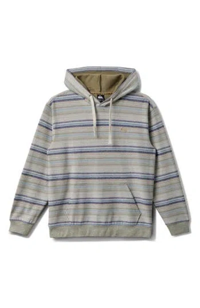 QUIKSILVER QUIKSILVER GREAT OTWAY STRIPE HOODIE