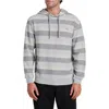 Quiksilver Great Otway Stripe Hoodie In Gray