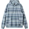 Quiksilver Great Otway Stripe Hoodie In Oyster White