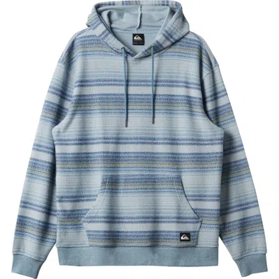 Quiksilver Great Otway Stripe Hoodie In Oyster White
