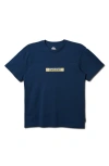 Quiksilver Hawaii Bumper Sticker Graphic T-shirt In Navy