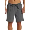 Quiksilver Heather Taxer Amphibian Water Repellent Board Shorts In Blackdnu