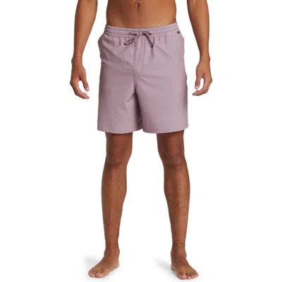 Quiksilver Heather Taxer Amphibian Water Repellent Board Shorts In Grape Shake