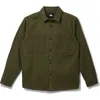 Quiksilver Herson Cotton Twill Buton-up Overshirt In Green