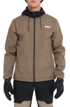 Quiksilver High Altitude Soft Shell Jacket In Brown