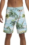 Quiksilver Highline Scallop Swim Trunks In Dna Island Aquifer Ss