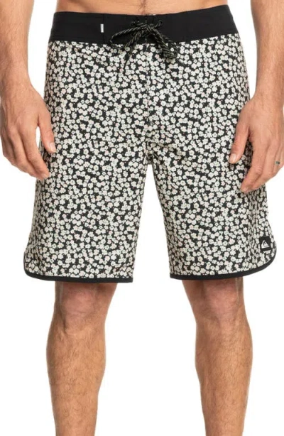 Quiksilver Highline Scallop Swim Trunks In Iron Gate Prt 4