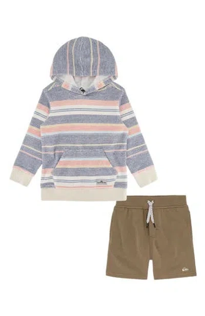 Quiksilver Babies'  Hoodie & Shorts Set In Multi