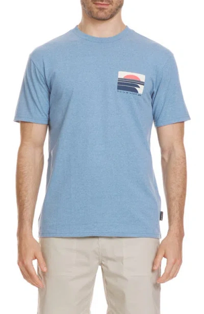 Quiksilver Incoming Mod Graphic T-shirt In Niagara Heather