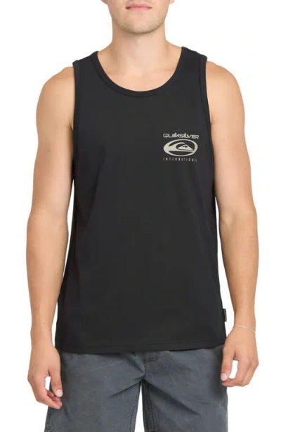 Quiksilver International Logo Cotton Tank In Black