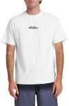 Quiksilver Jungle Cat Oversize Graphic T-shirt In White
