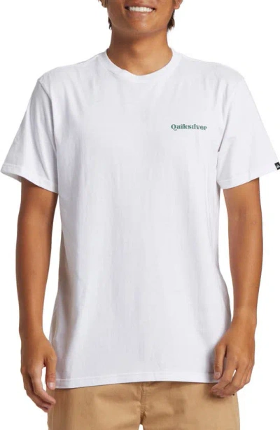 Quiksilver Jungleman Graphic T-shirt In White