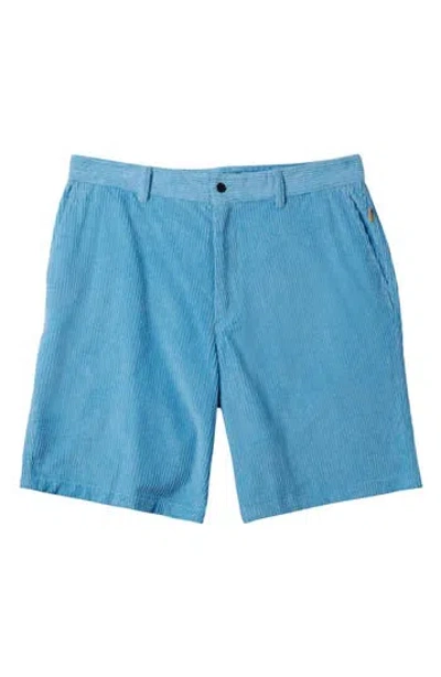 Quiksilver K-bay Stretch Cotton Shorts In Dusk Blue