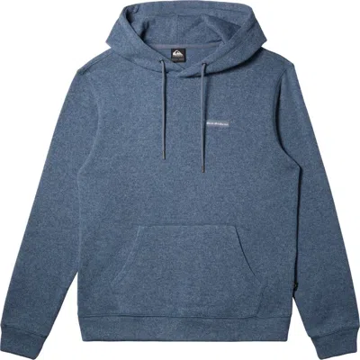 Quiksilver Keller Fleece Lined Hoodie In Flint Stone Heather