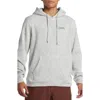 Quiksilver Keller Fleece Lined Hoodie In Light Grey Heather