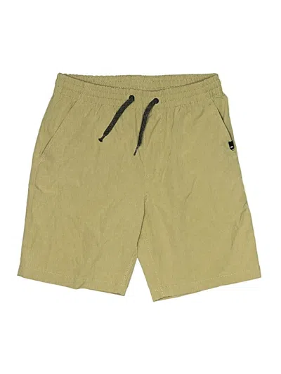 Pre-owned Quiksilver Kids' Khaki Shorts In Green