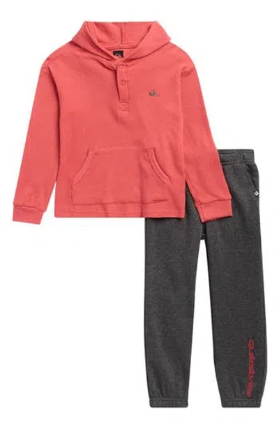 Quiksilver Kids' 2-piece Hoodie & Joggers Set In Pink