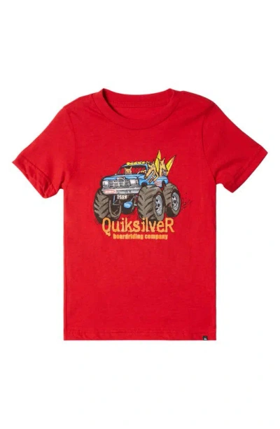 Quiksilver Kids' Toddler & Little Boys All Terrain Graphic Cotton T-shirt In Salsa