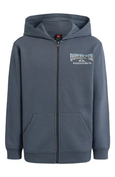 Quiksilver Kids' Chrome Zip Hoodie In Blue