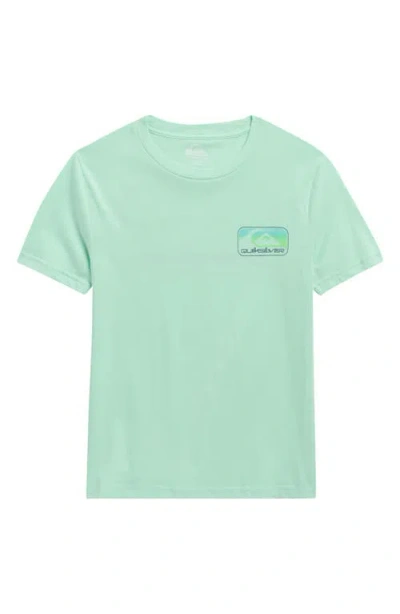 Quiksilver Kids' Core Graphic Print T-shirt In Green