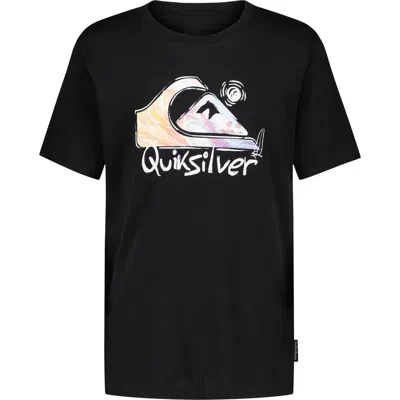 Quiksilver Kids' Core Photoreal Graphic T-shirt In Black
