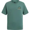 Quiksilver Kids' Desert Grit Cotton Graphic T-shirt In Green
