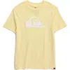 Quiksilver Kids' Everyday Logo Core Graphic T-shirt In Mellow Yellow
