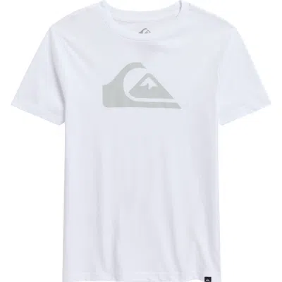 Quiksilver Kids' Everyday Logo Core Graphic T-shirt In White
