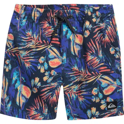 Quiksilver Kids' Everyday Mix Volley Swim Trunks In Multi