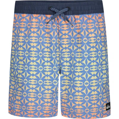 Quiksilver Kids' Everyday Mix Volley Swim Trunks In Blue
