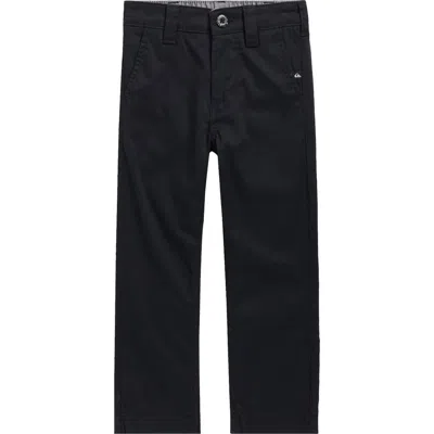 Quiksilver Kids' Everyday Union Stretch Chino Pants In Black