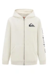 Quiksilver Kids' Fleece Zip Up Hoodie In Silver