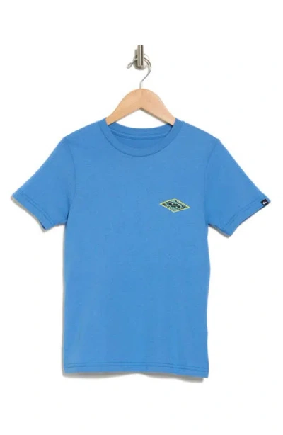 Quiksilver Kids' Fossilized Cotton Graphic T-shirt In Star Sapphire