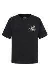 Quiksilver Kids' Glob Cotton Graphic T-shirt In Black
