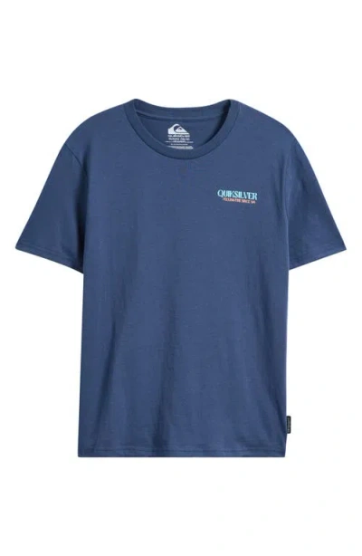 Quiksilver Kids' Graphic T-shirt In Blue
