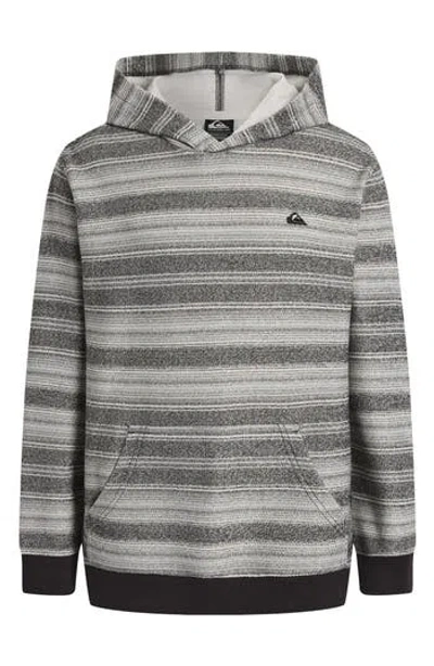 QUIKSILVER QUIKSILVER KIDS' GREAT OTWAY STRIPE PULLOVER HOODIE