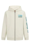 Quiksilver Kids' Half Step Full Zip Hoodie In Silver