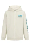 Quiksilver Kids' Half Step Full Zip Hoodie In Silver