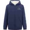 Quiksilver Kids' High Pile Fleece Lined Full Zip Hoodie In Black
